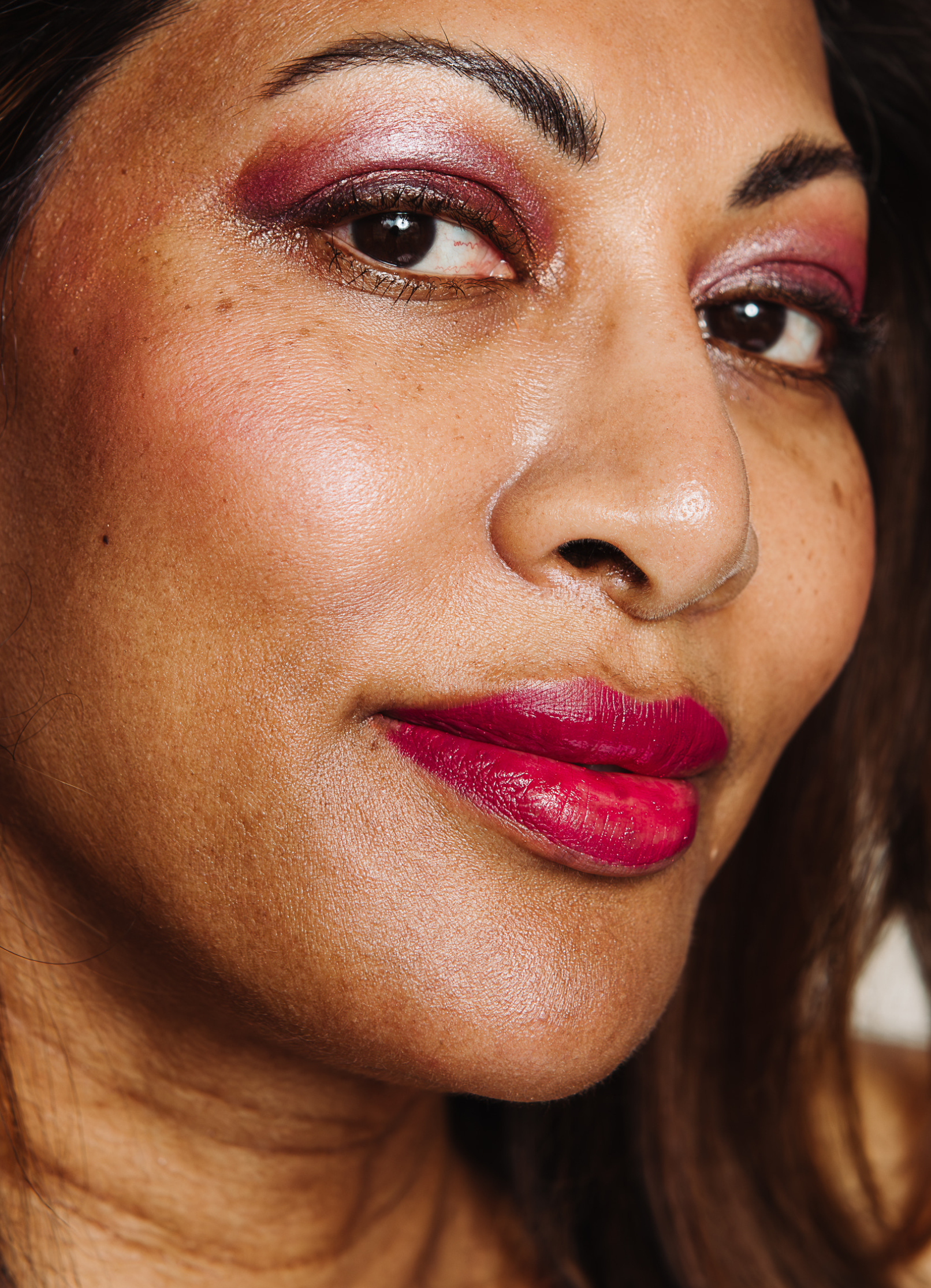 vegan cruelty free lipstick lip crayon +caption_Vicki is wearing Muse #shade_Muse_|_Medium_Plum